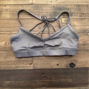 Alo champagne colored sports bra, size XXS